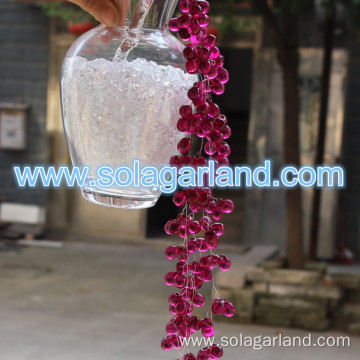 Acrylic Red Grape Beads Deco Rope Garland